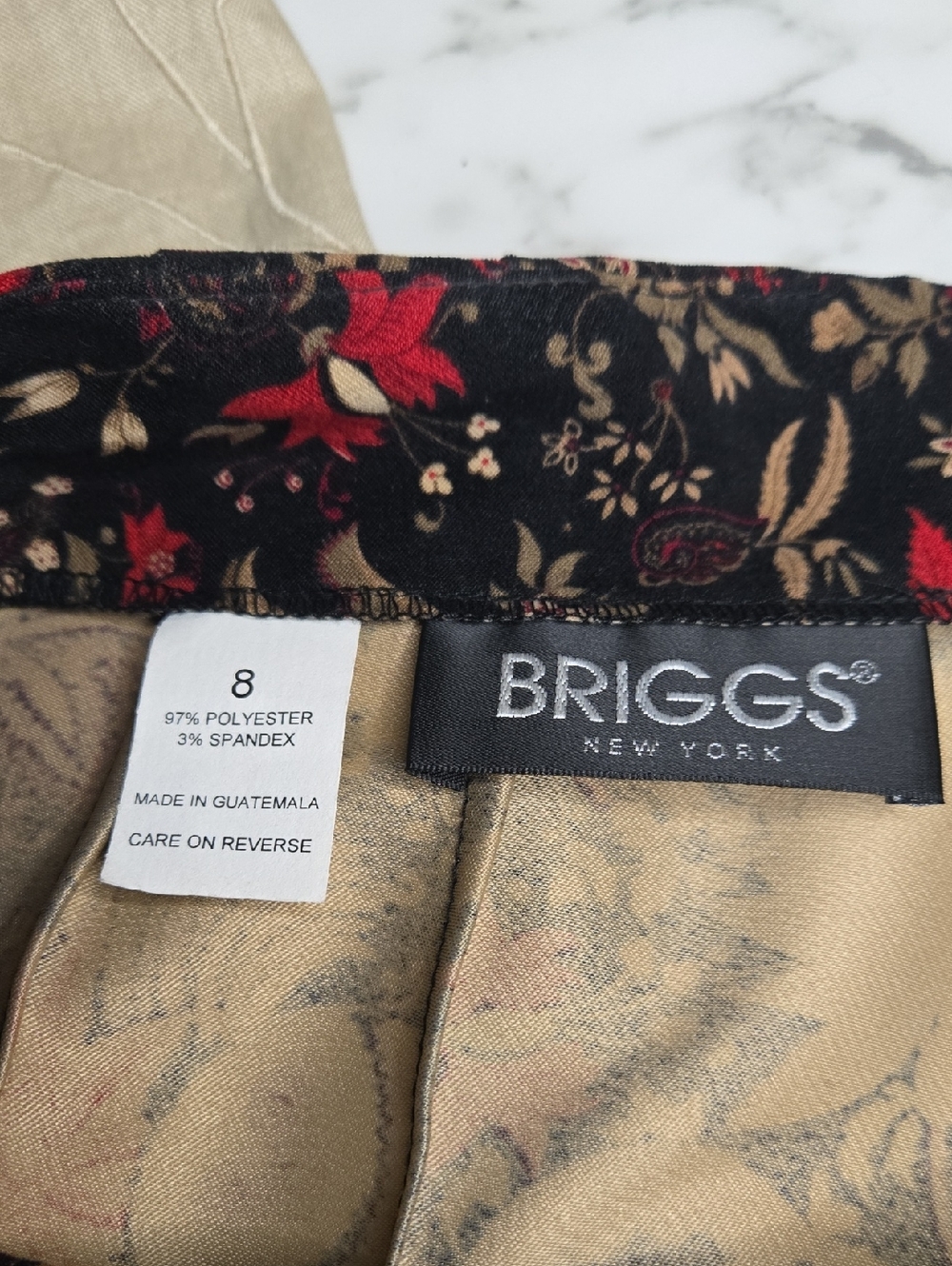 Vintage Briggs Floral Maxi Skirt Dark Academia Boho Tapestry Midi 8 - Picture 6 of 8